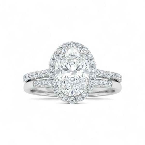 Item | Buy Makeda Oval Cut CZ Bride Set in 925 Sterling Silver | SPOP Enterprise Global